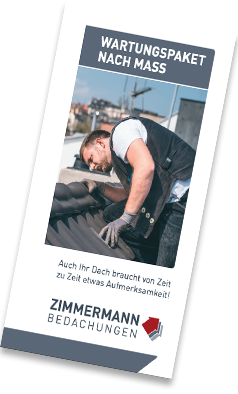 Flyer Dachwartungen Zimmermann Bedachung